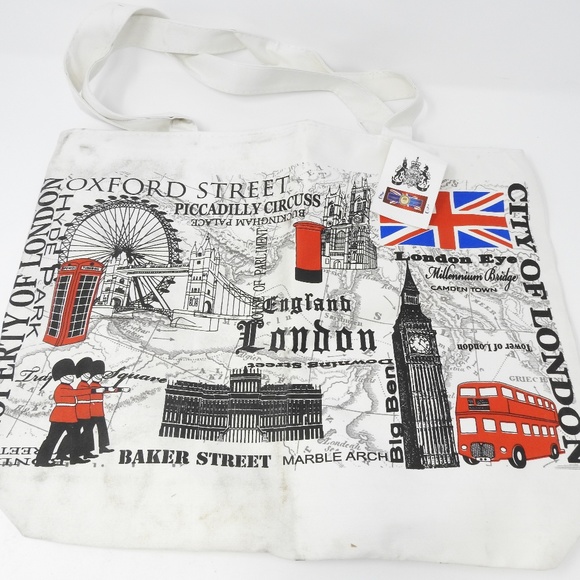 Zap Product Handbags - London England Tote Bag Sherlock Baker Street NWT